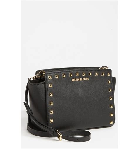 michael kors dillon selma crossbody handle|MICHAEL Michael Kors Selma Stud Medium Messenger Leather .